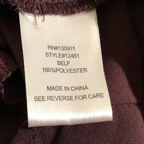 Daniel Rainn hi low blouse purple silver embellished keyhole  S - Picture 5 of 6